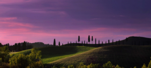 wine tour adventure tuscany - sunset